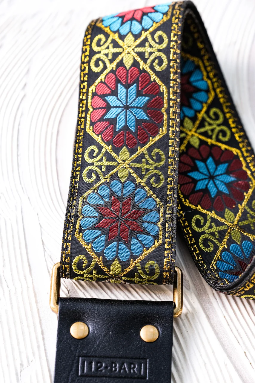 12 Bar Guitar - Cairo Vintage Retro Guitar Strap