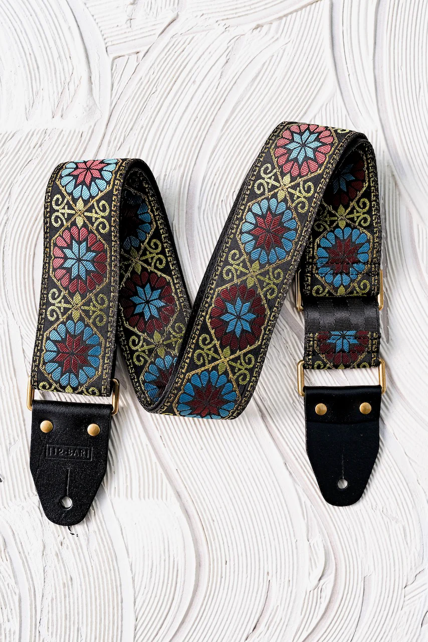 12 Bar Guitar - Cairo Vintage Retro Guitar Strap - Image 4