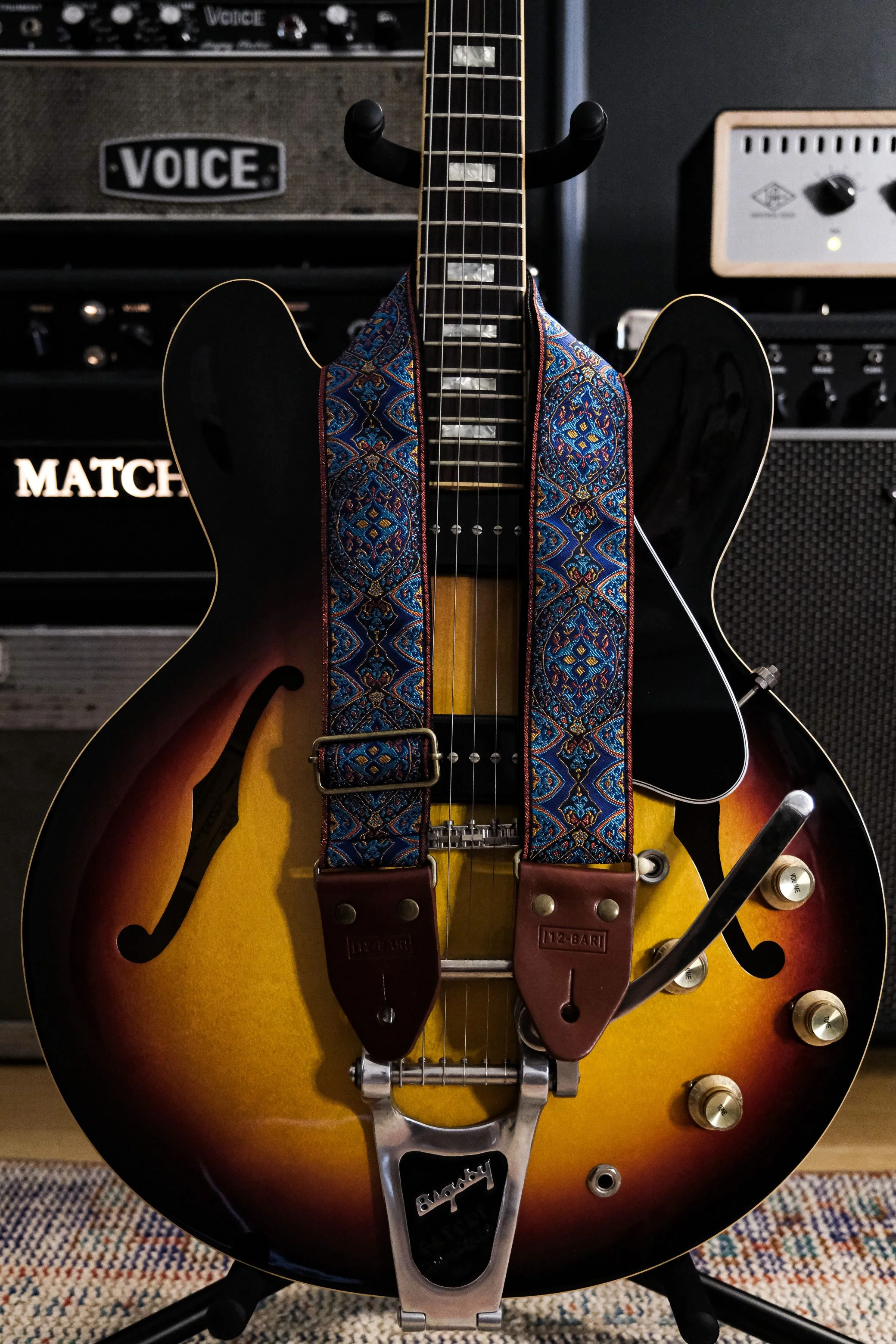 12 Bar Guitar - Esperance Vintage Retro Guitar Strap - Image 6