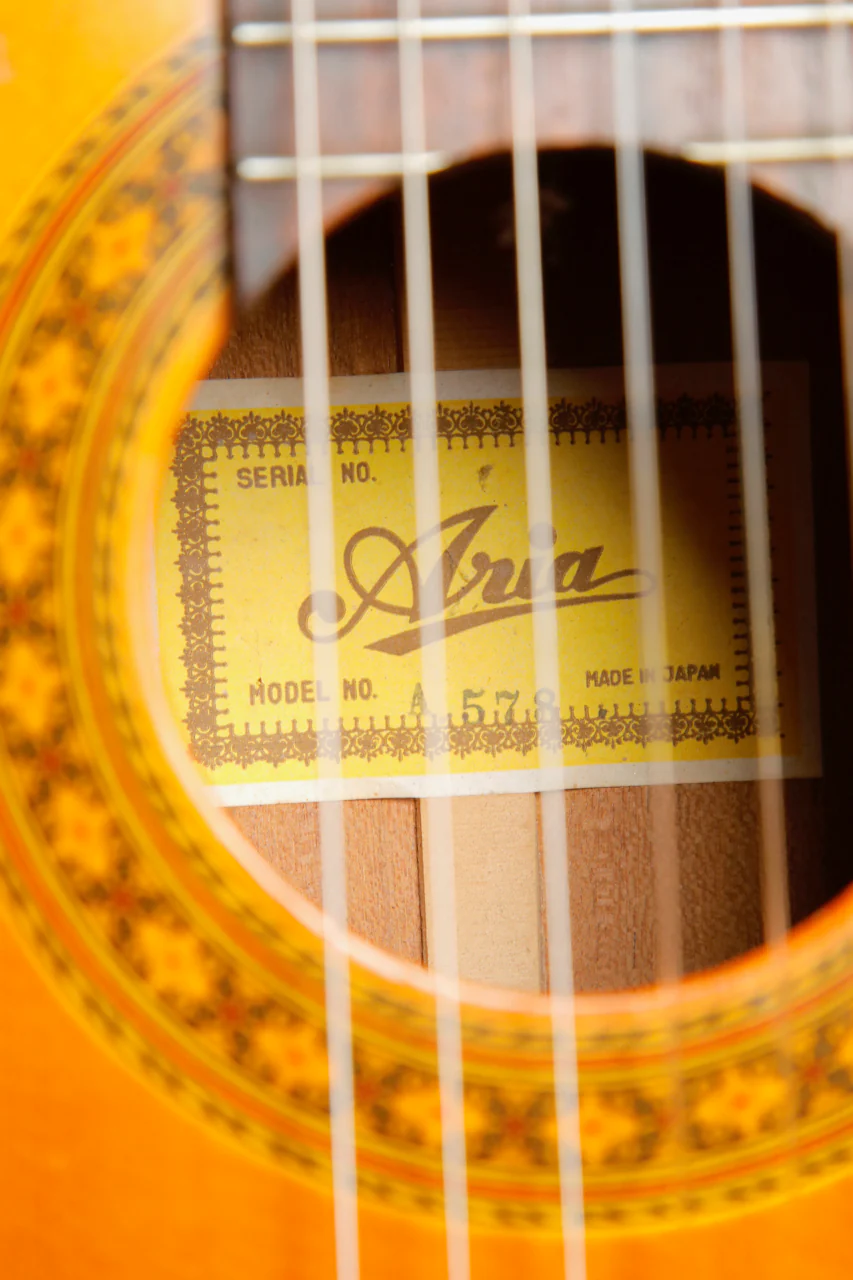 Aria A578 Classical Nylon String Acoustic Guitar Vintage MIJ Pre-Owned - Image 8