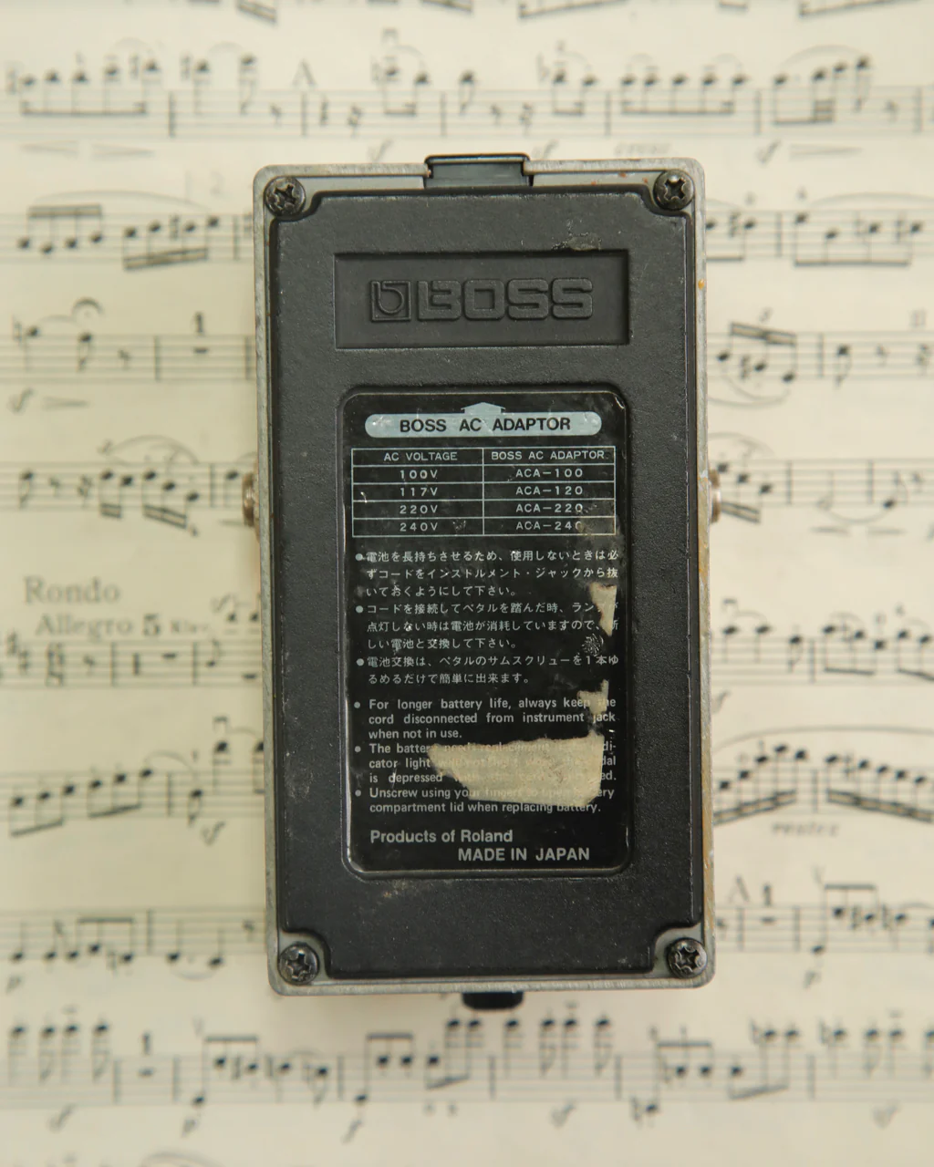 Boss TW-1 T Wah Pedal Vintage 1983 MIJ Pre-Owned - Image 2