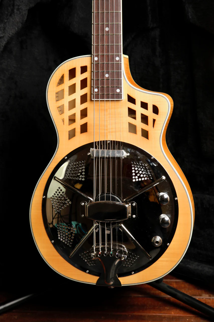 Bourbon Street BSR-LSA-FM-E Louisiana Resonator Acoustic-Electric Guitar
