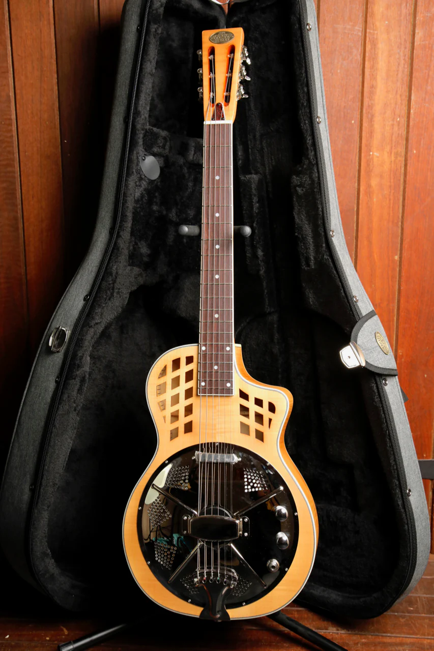 Bourbon Street BSR-LSA-FM-E Louisiana Resonator Acoustic-Electric Guitar - Image 2