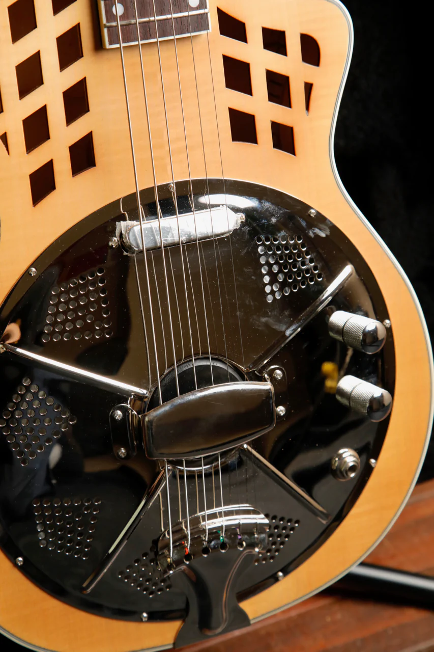Bourbon Street BSR-LSA-FM-E Louisiana Resonator Acoustic-Electric Guitar - Image 5
