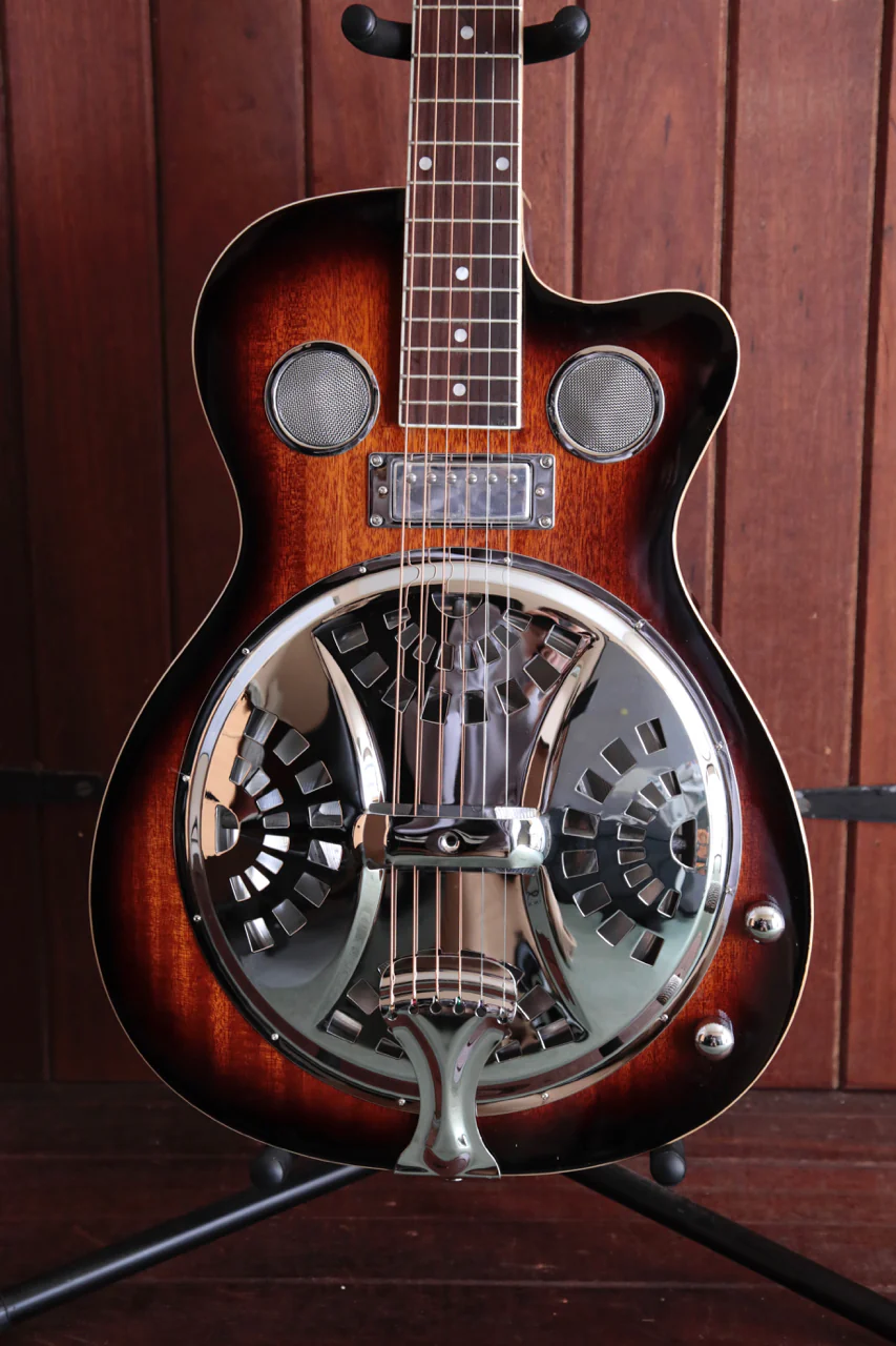 Bryden BRE2ETS Cutaway Acoustic / Electric Resonator Guitar in Tobacco Sunburst