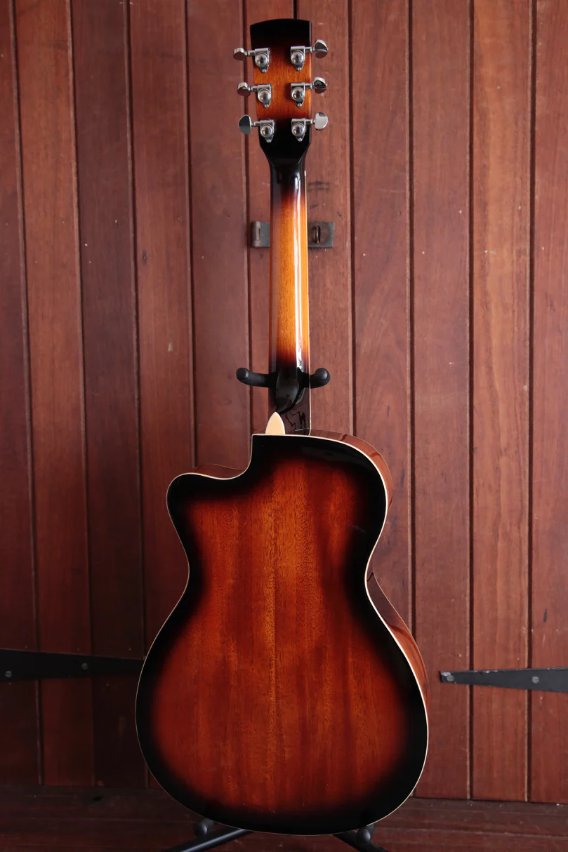 Bryden BRE2ETS Cutaway Acoustic / Electric Resonator Guitar in Tobacco Sunburst - Image 10