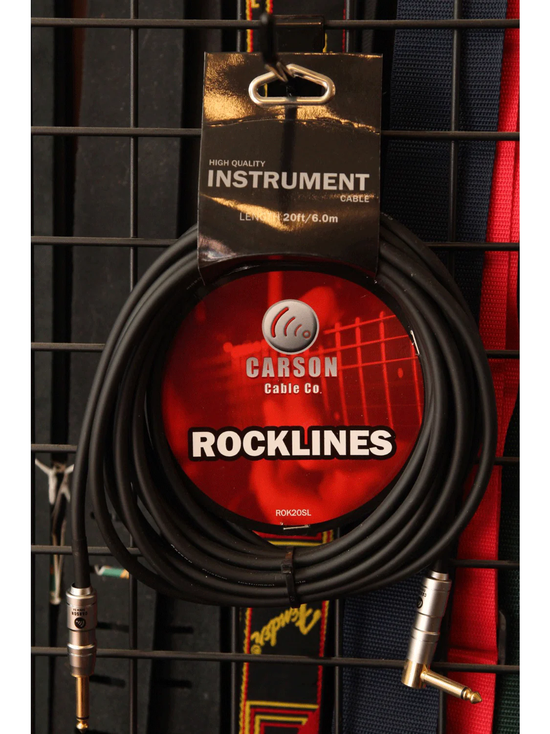 Carson Instrument Cable 20ft Straight/Right