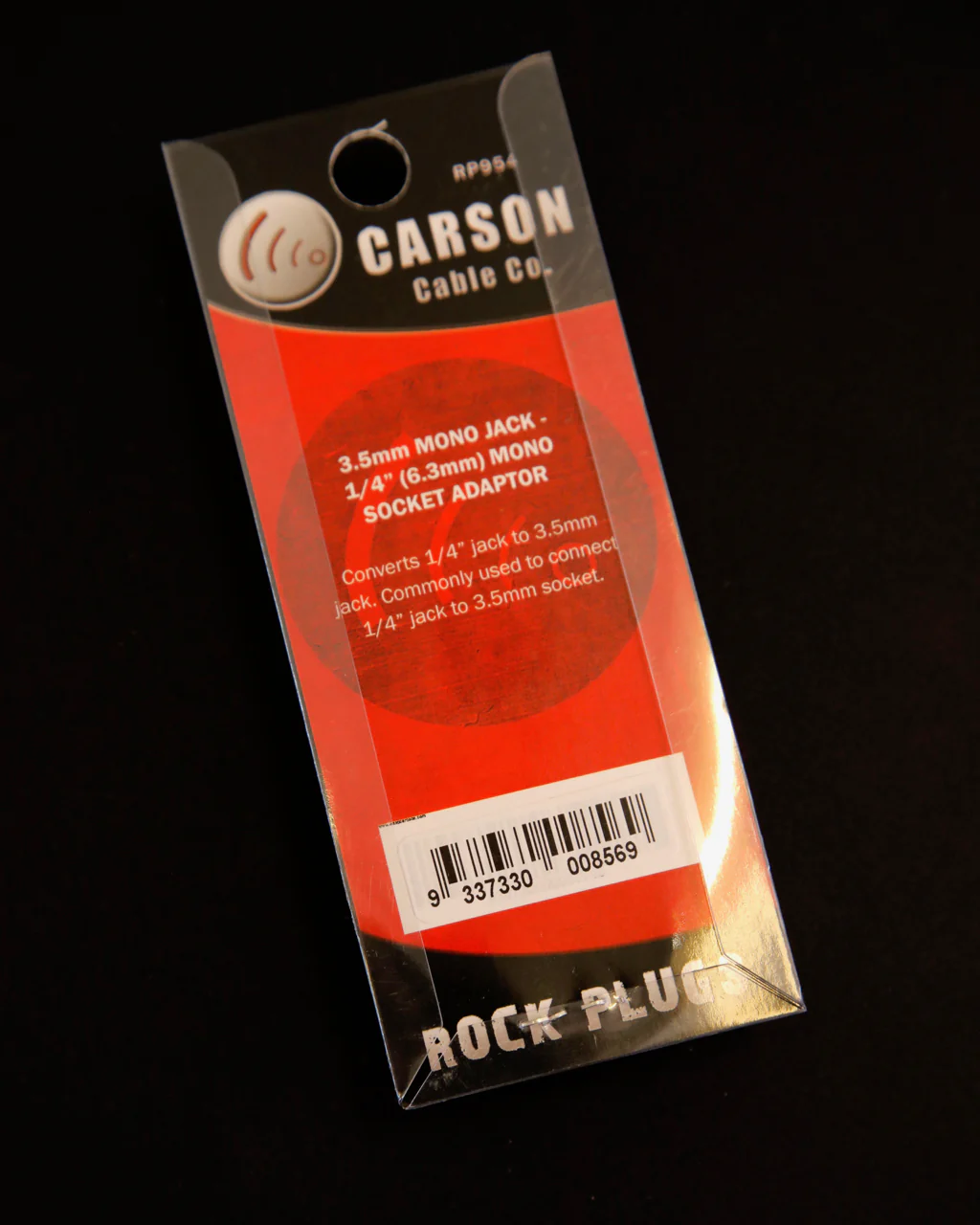Carson Rock Plugs 6.3mm (1/4") to 3.5mm Mono Adapter - Image 2