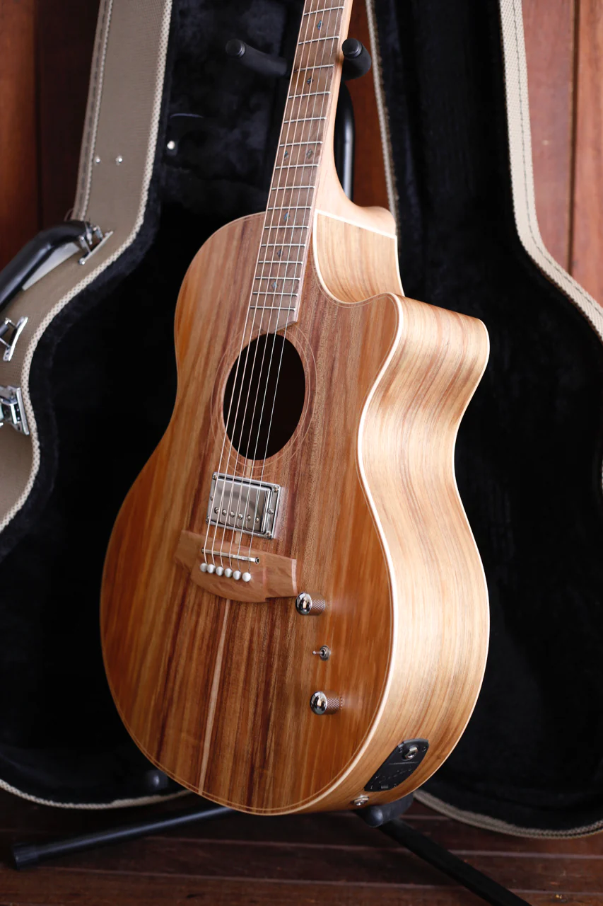 Cole Clark AN2EC Blackwood/Blackwood Humbucker Dual-Output Guitar - Image 7
