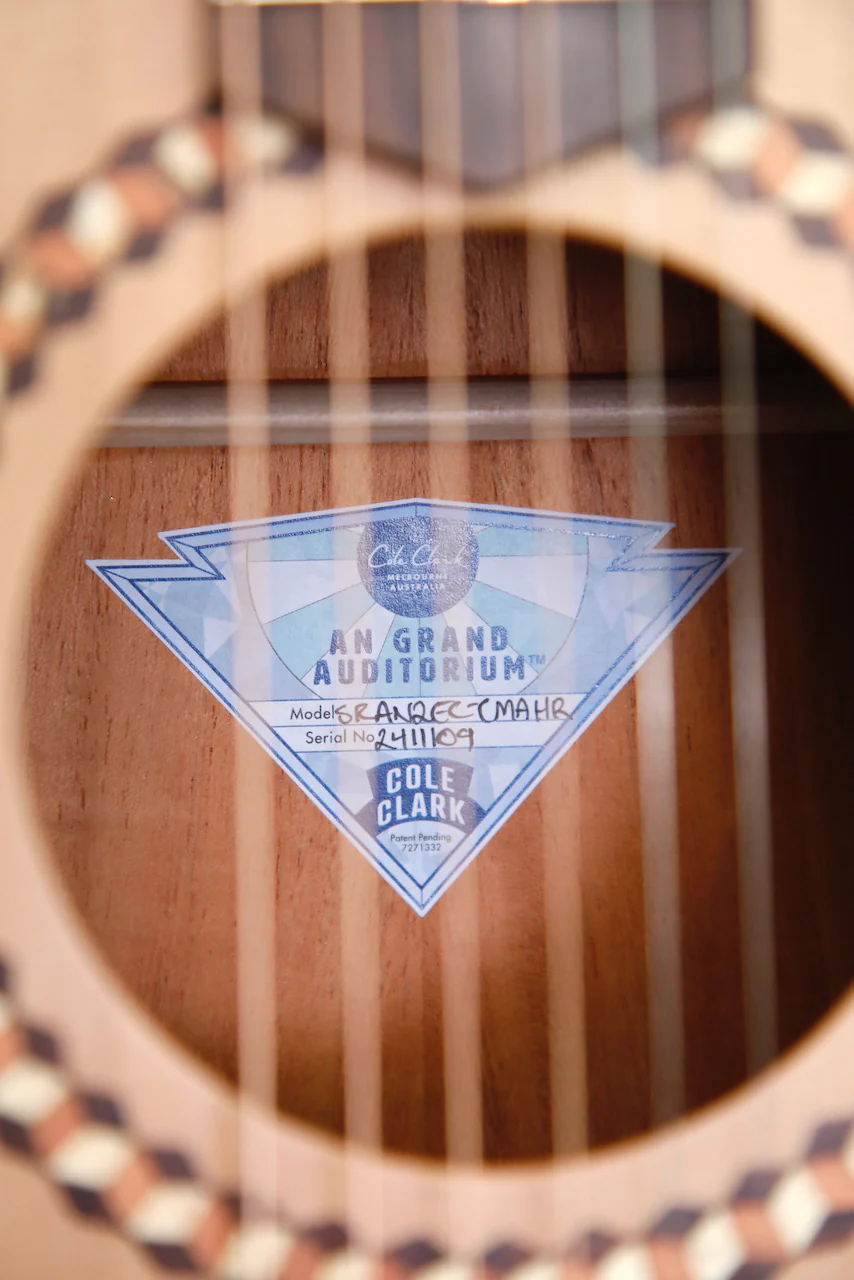 Cole Clark Studio Recording SRAN2EC-CMAHR Cedar/Mahognay Acoustic-Electric Guitar - Image 7