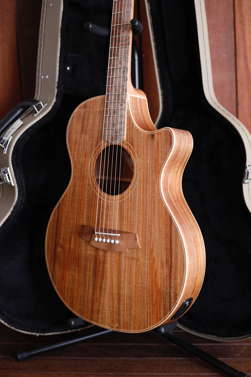 Cole Clark TL2EC All Blackwood Thinline Cutaway Acoustic-Electric Guitar - Image 8