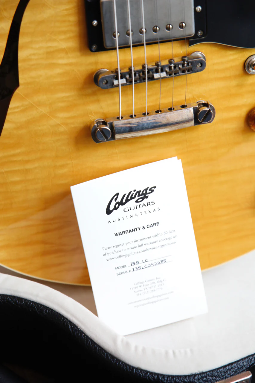 Collings I-35LC with Aged Package - Blonde Semi-Hollow Electric Guitar - Image 18