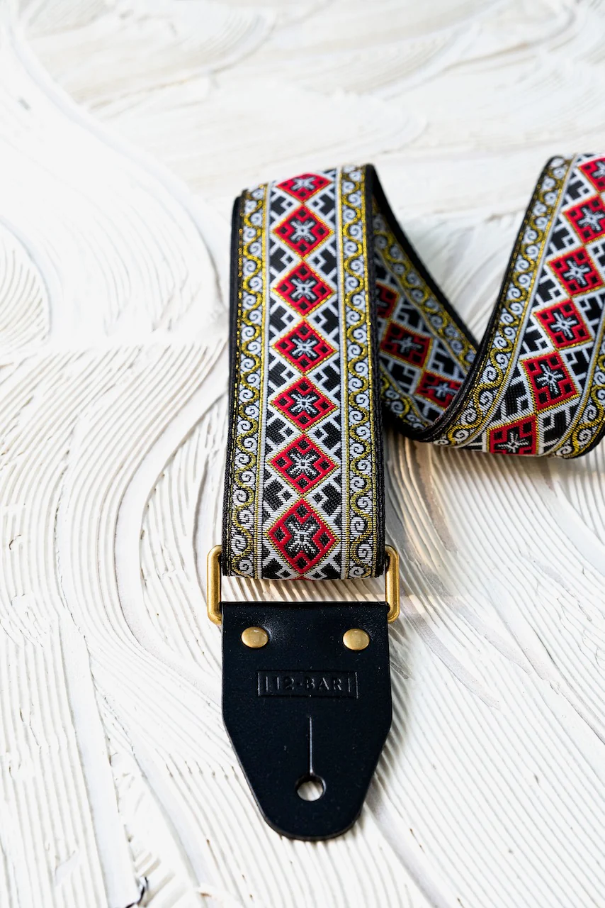 12 Bar Guitar - Tehran Handmade Traditional Guitar Strap - Image 2