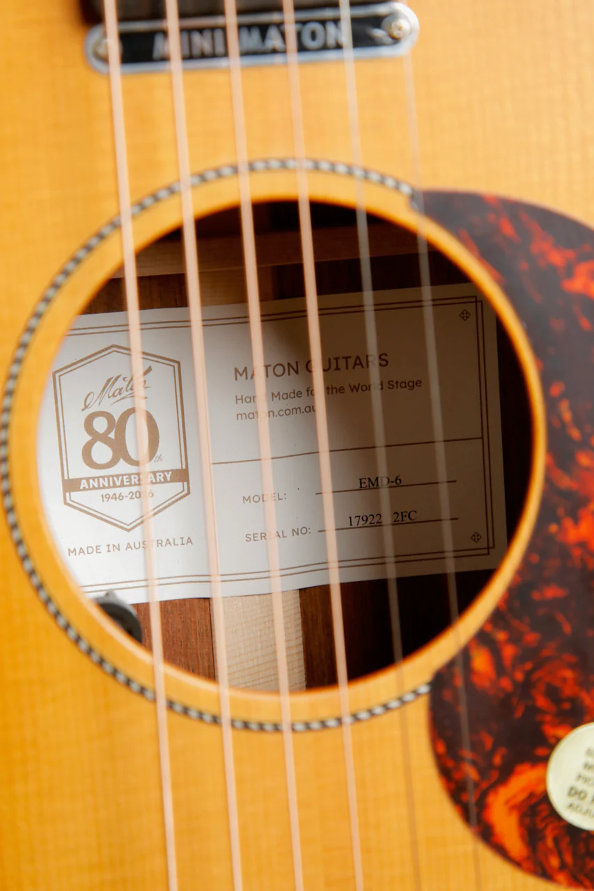 Maton EMD-6 Diesel Mini Maton Acoustic-Electric Guitar - Image 7