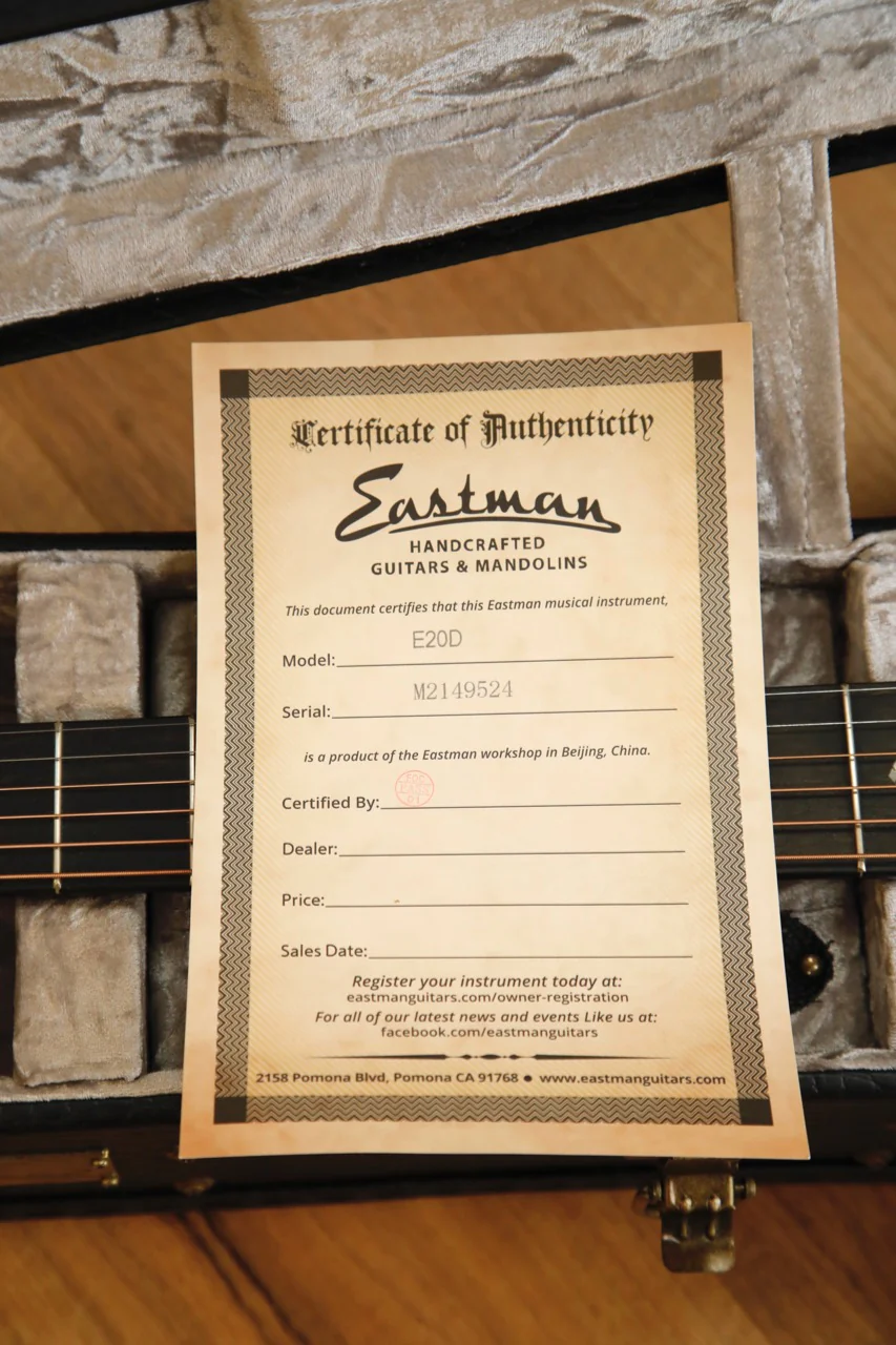 Eastman E20D-TC Dreadnought Acoustic Guitar - Image 15