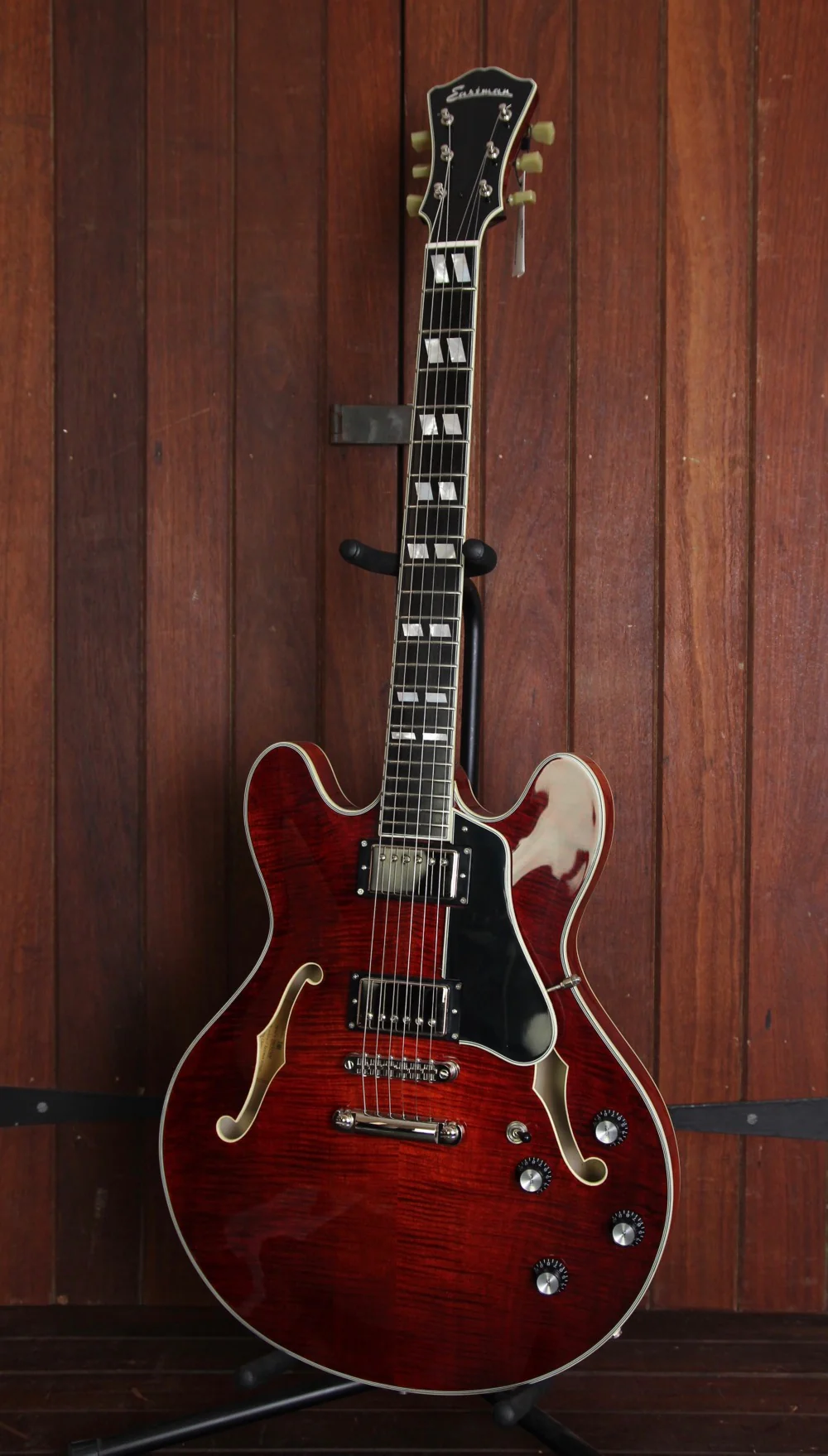 Eastman T486 Semi-Hollow Electric Guitar Classic Finish - Image 10