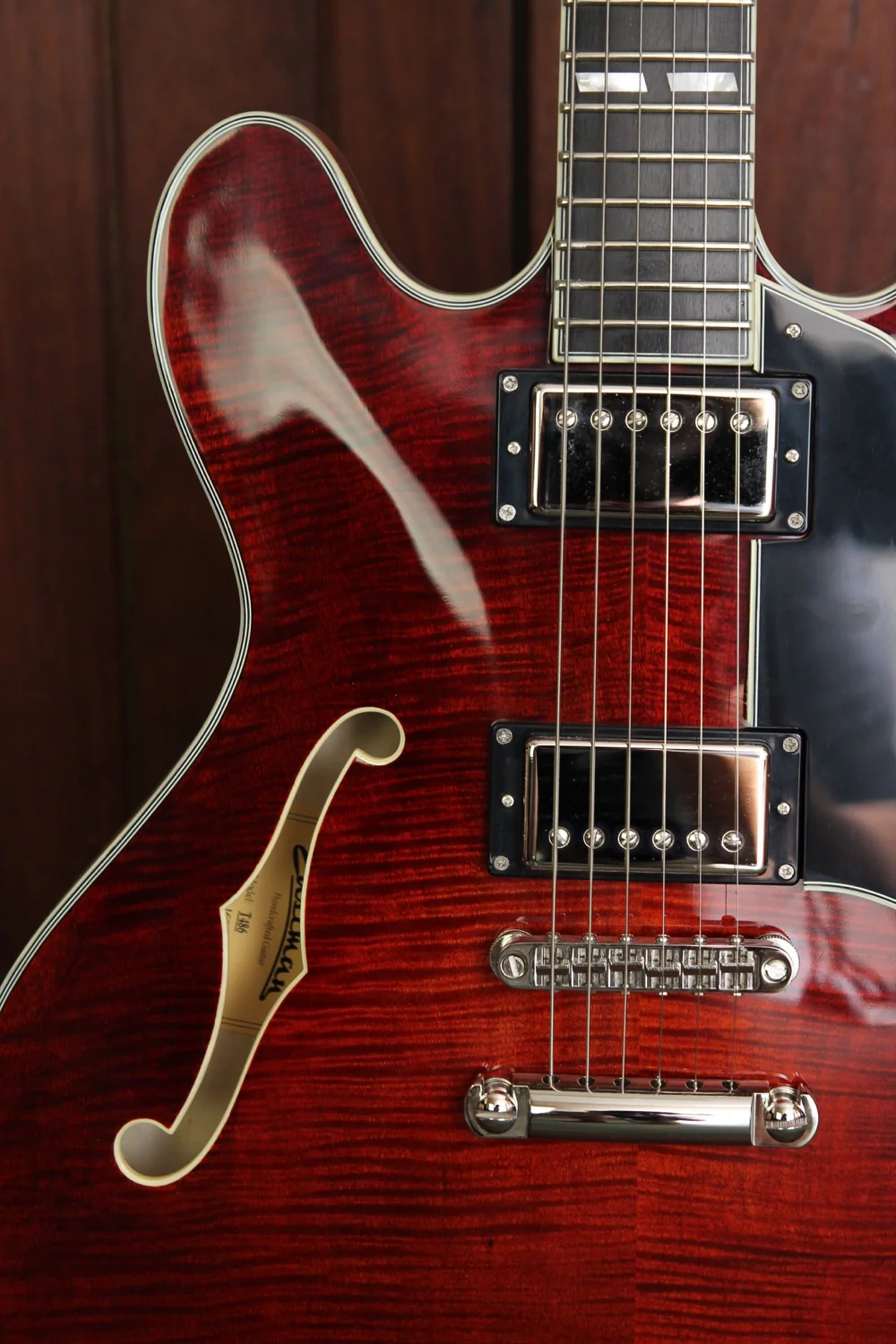 Eastman T486 Semi-Hollow Electric Guitar Classic Finish - Image 5