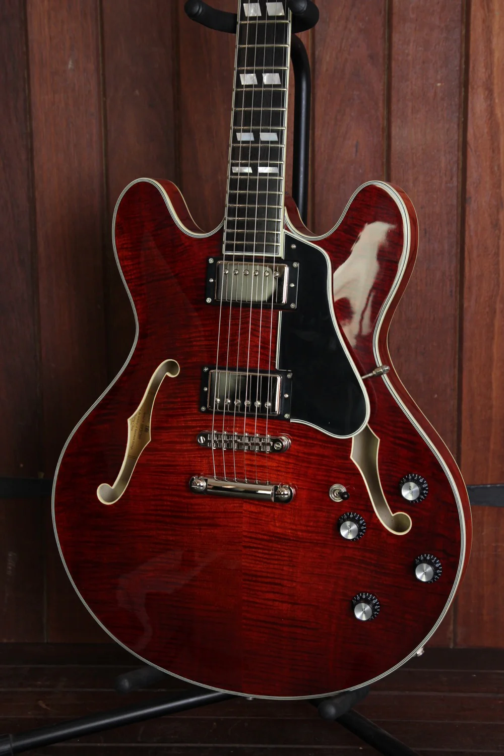 Eastman T486 Semi-Hollow Electric Guitar Classic Finish - Image 9