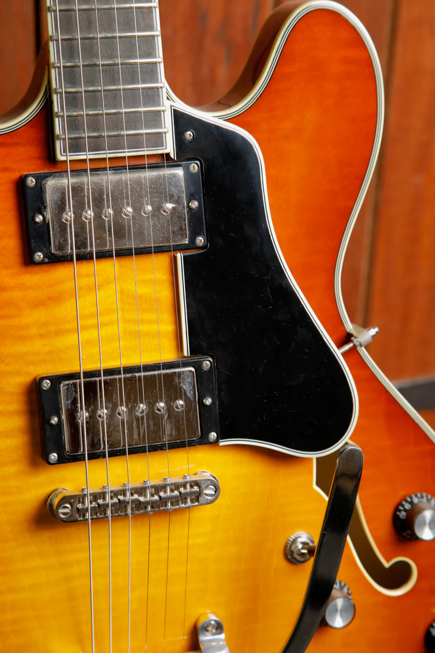 Eastman T486B-GB Gold Burst Semi-Hollow Electric Guitar - Image 5