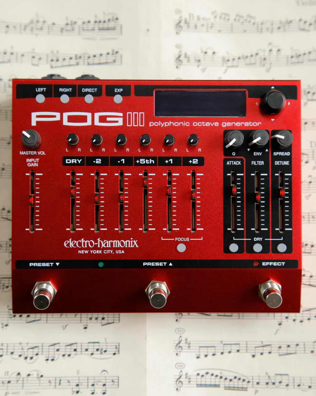 Electro-Harmonix POG3 Polyphonic Octave Generator Pedal Pre-Owned