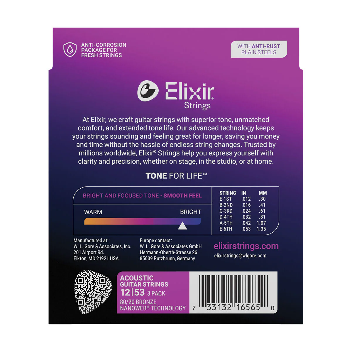 Elixir 16539 Nanoweb 80/20 12-53 3 Pack Light - Image 2