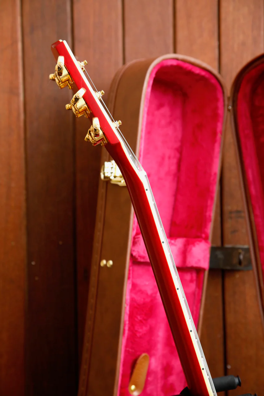 Epiphone Inspired by Gibson Custom 1959 ES-355 Cherry Red Electric Guitar & Hardcase - Image 10