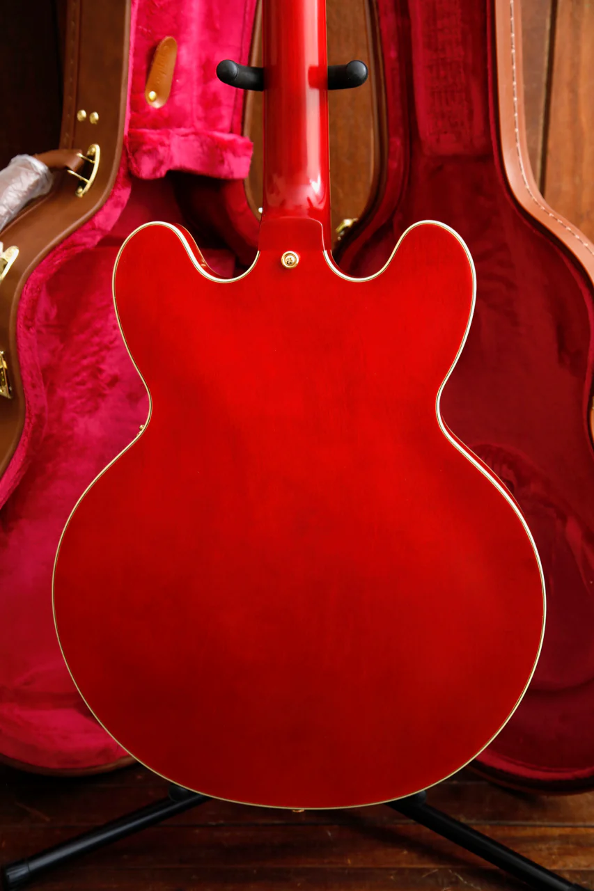 Epiphone Inspired by Gibson Custom 1959 ES-355 Cherry Red Electric Guitar & Hardcase - Image 11