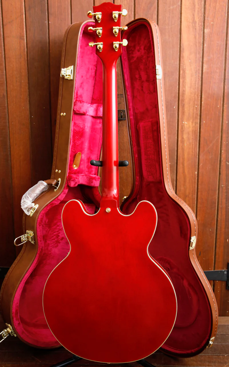Epiphone Inspired by Gibson Custom 1959 ES-355 Cherry Red Electric Guitar & Hardcase - Image 12