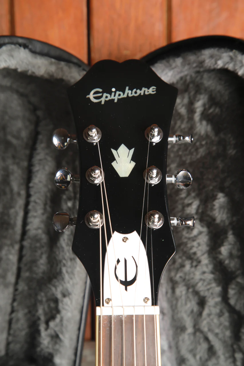 Epiphone Bonehead Riviera Dark Tobacco Burst Semi-Hollow Electric Guitar - Image 3
