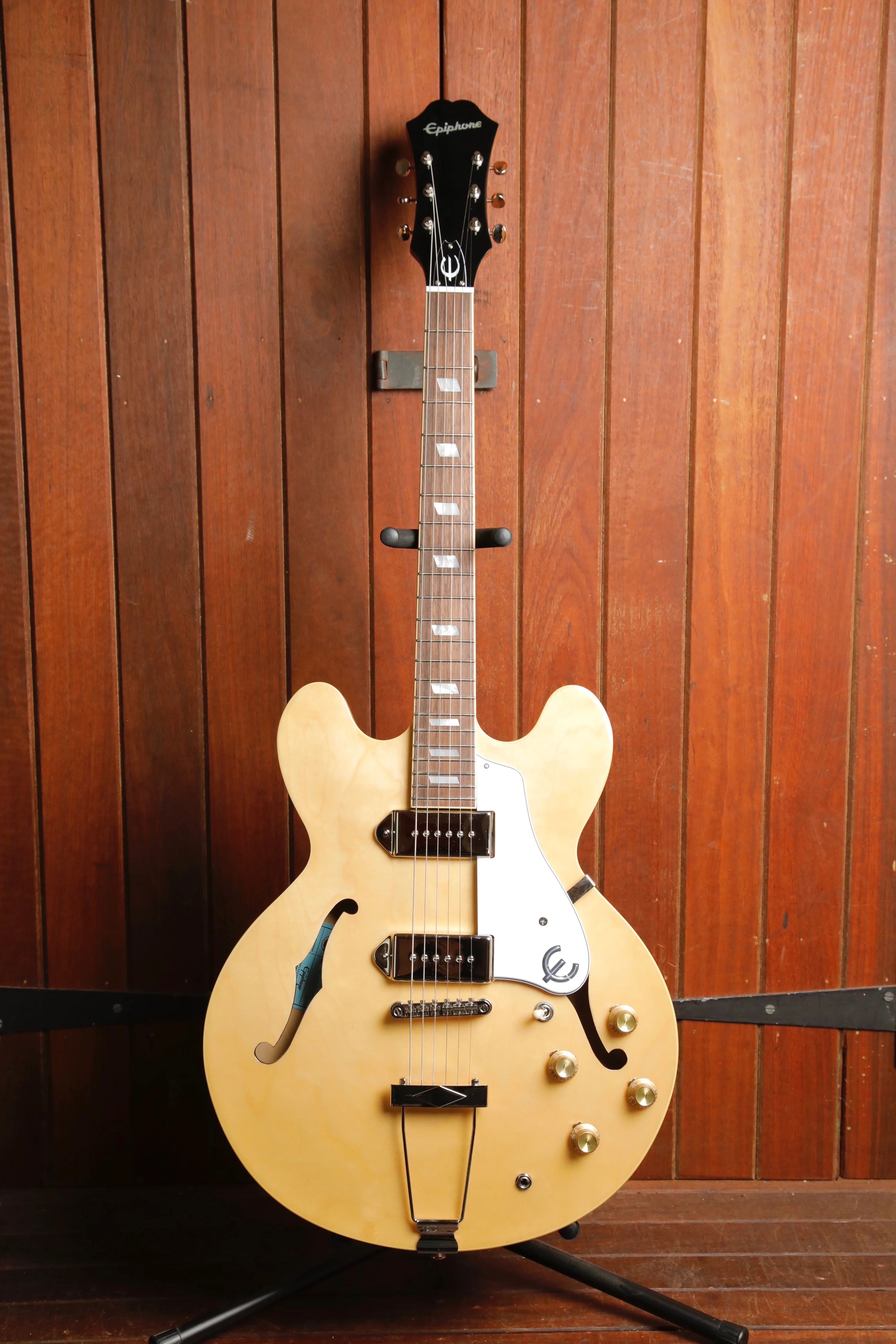 Epiphone Casino Hollowbody Natural Electric Guitar - Image 2