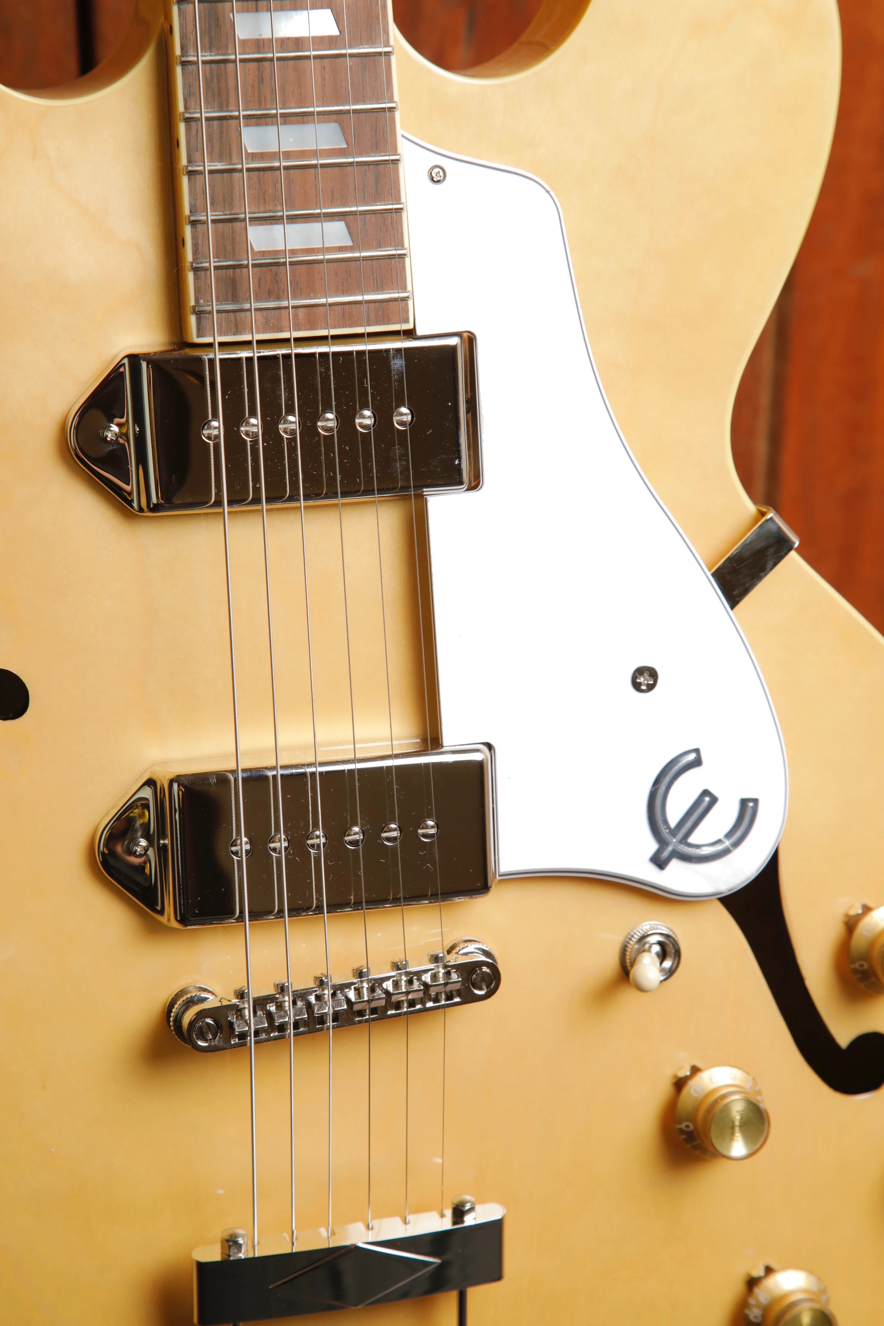Epiphone Casino Hollowbody Natural Electric Guitar - Image 5