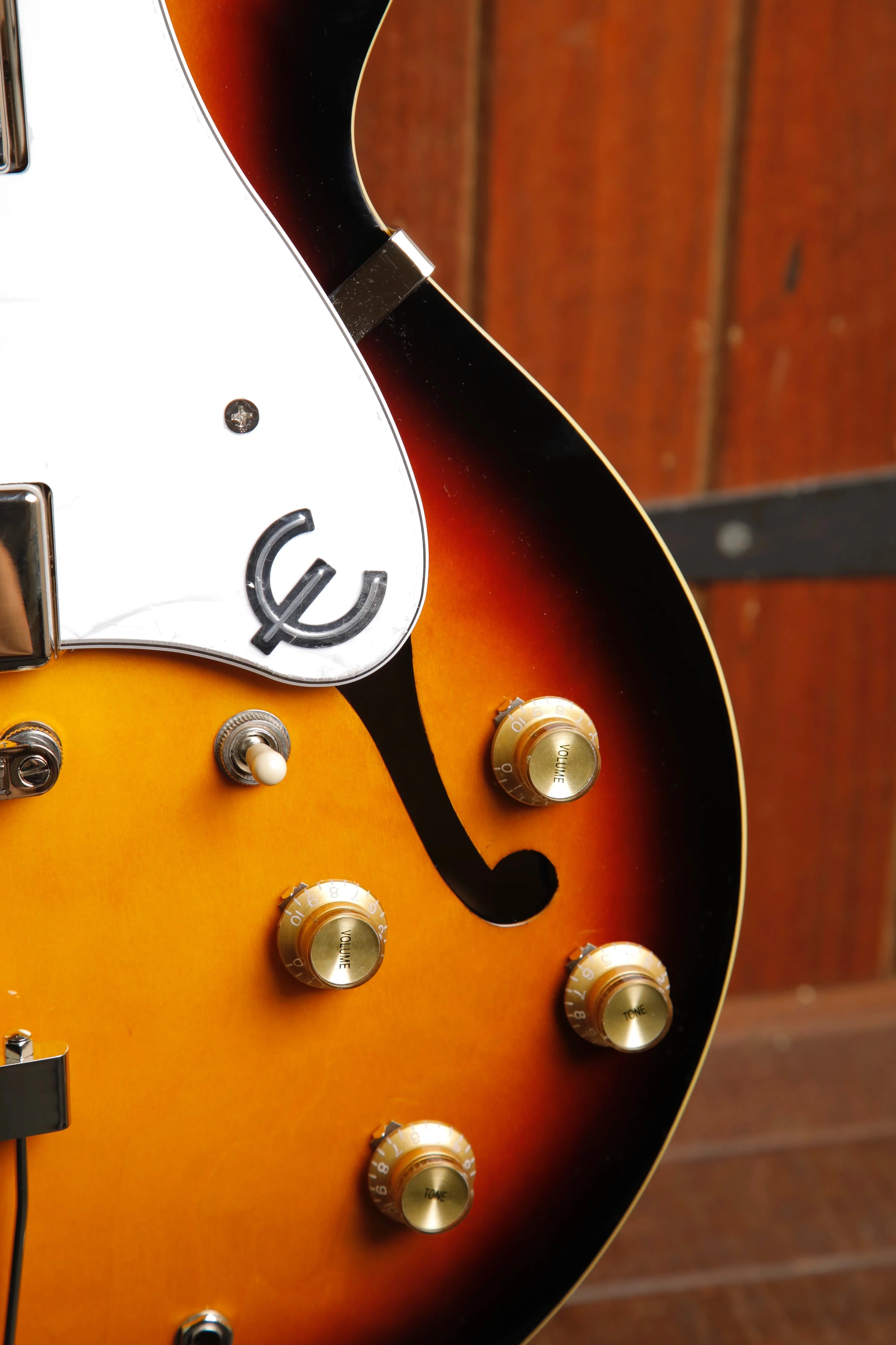 Epiphone Casino Hollowbody Vintage Sunburst Electric Guitar - Image 6