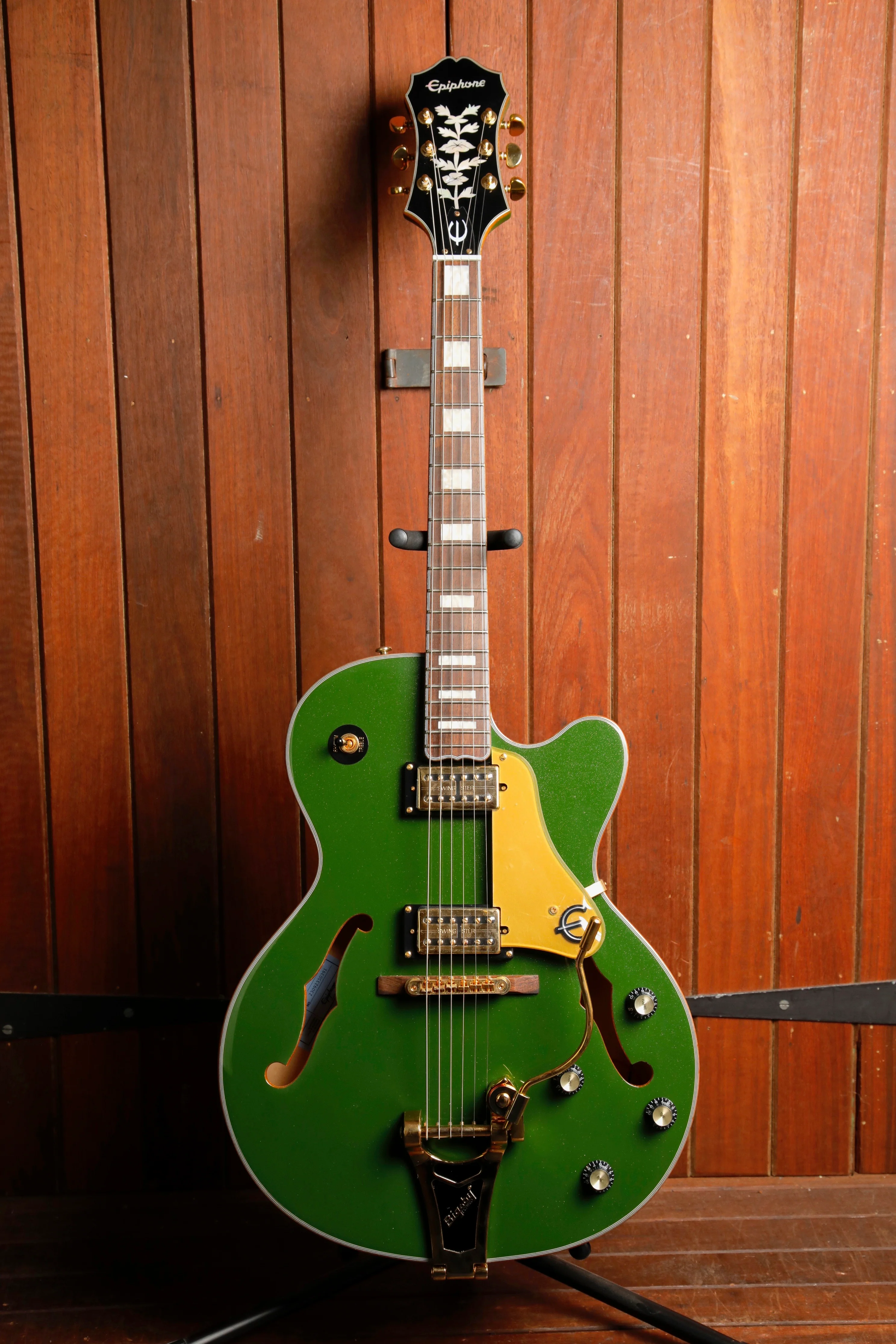 Epiphone Emperor Swingster Forest Green Metallic Hollowbody Electric Guitar - Image 2