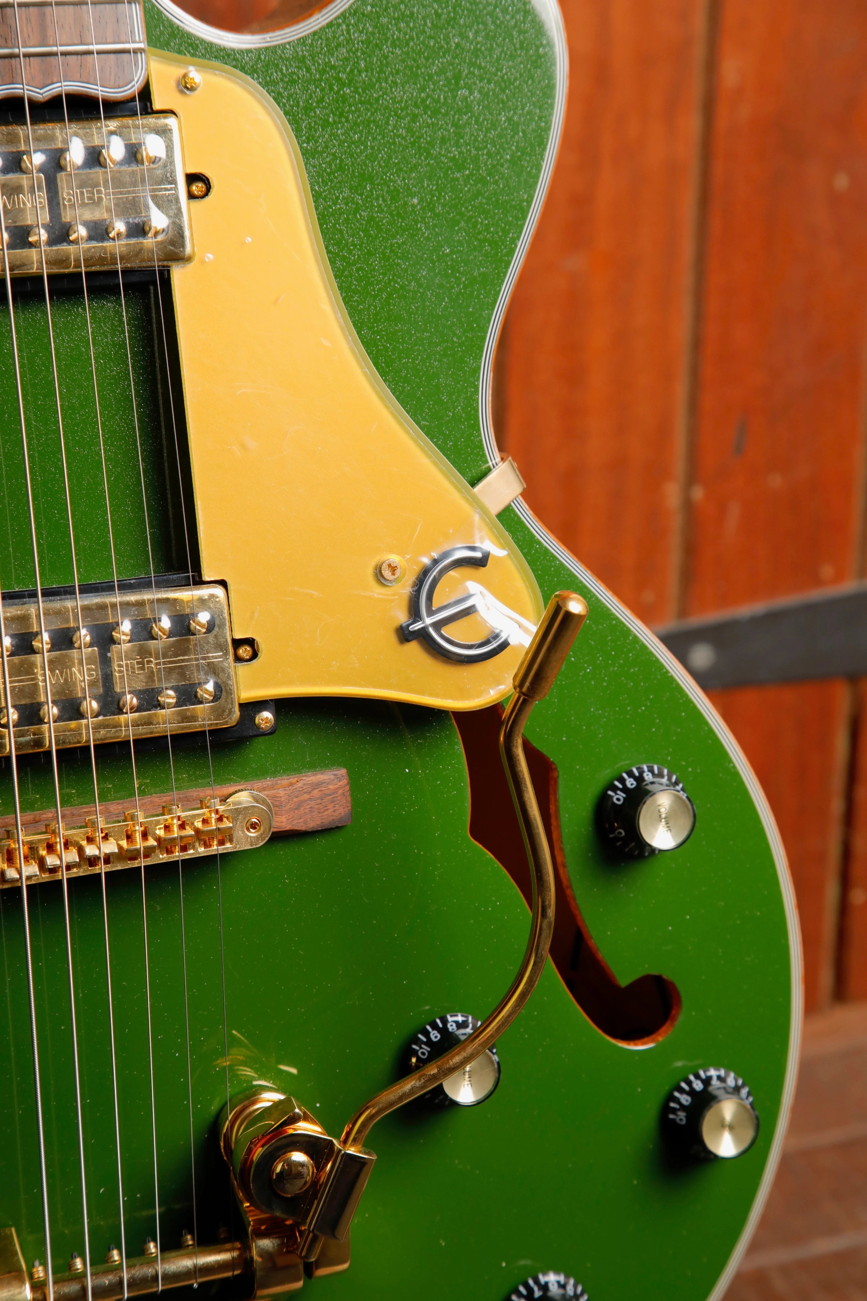 Epiphone Emperor Swingster Forest Green Metallic Hollowbody Electric Guitar - Image 6