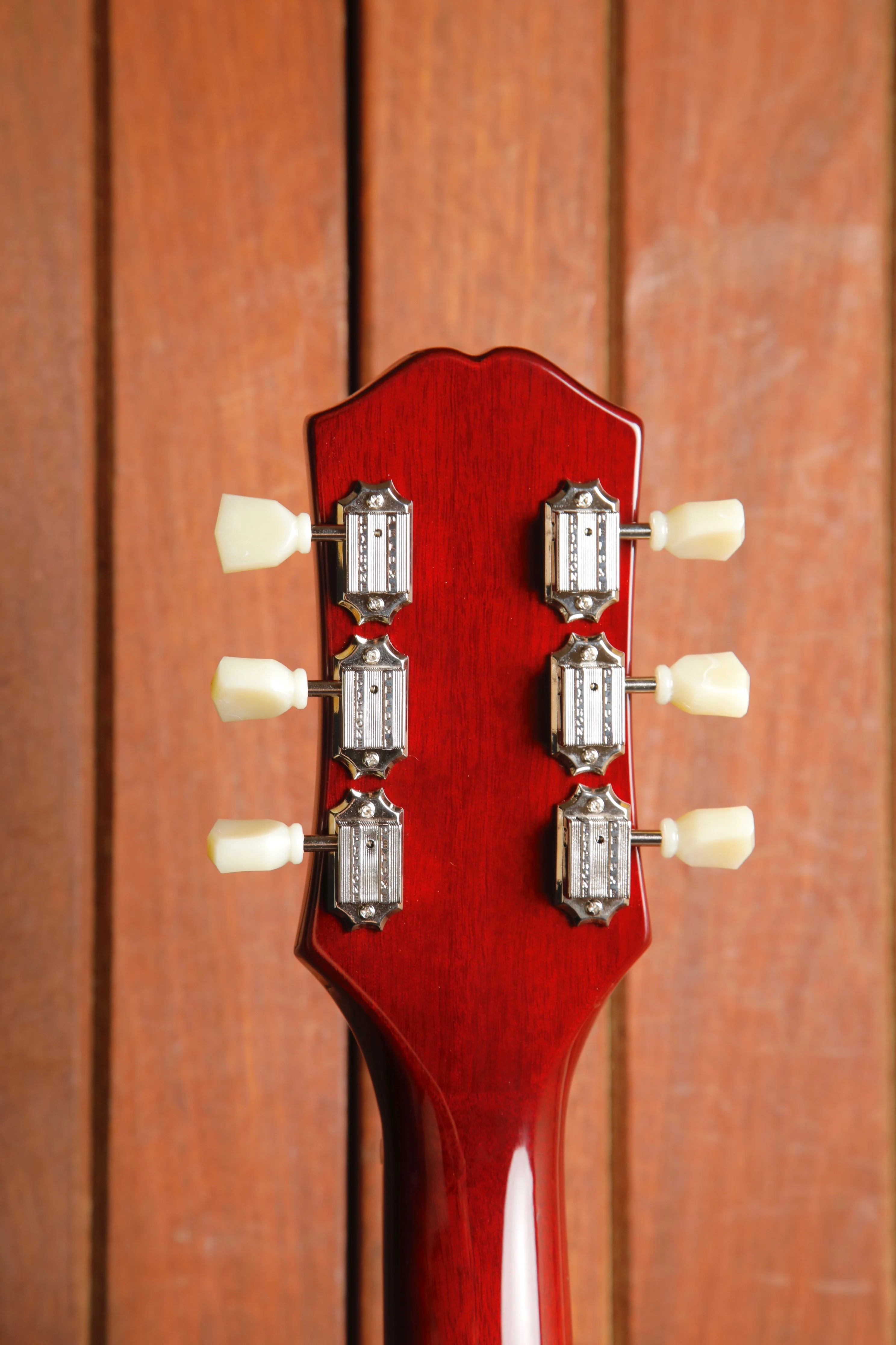 Epiphone ES-335 Figured Raspberry Tea Burst Semi-Hollow Electric Guitar - Image 13