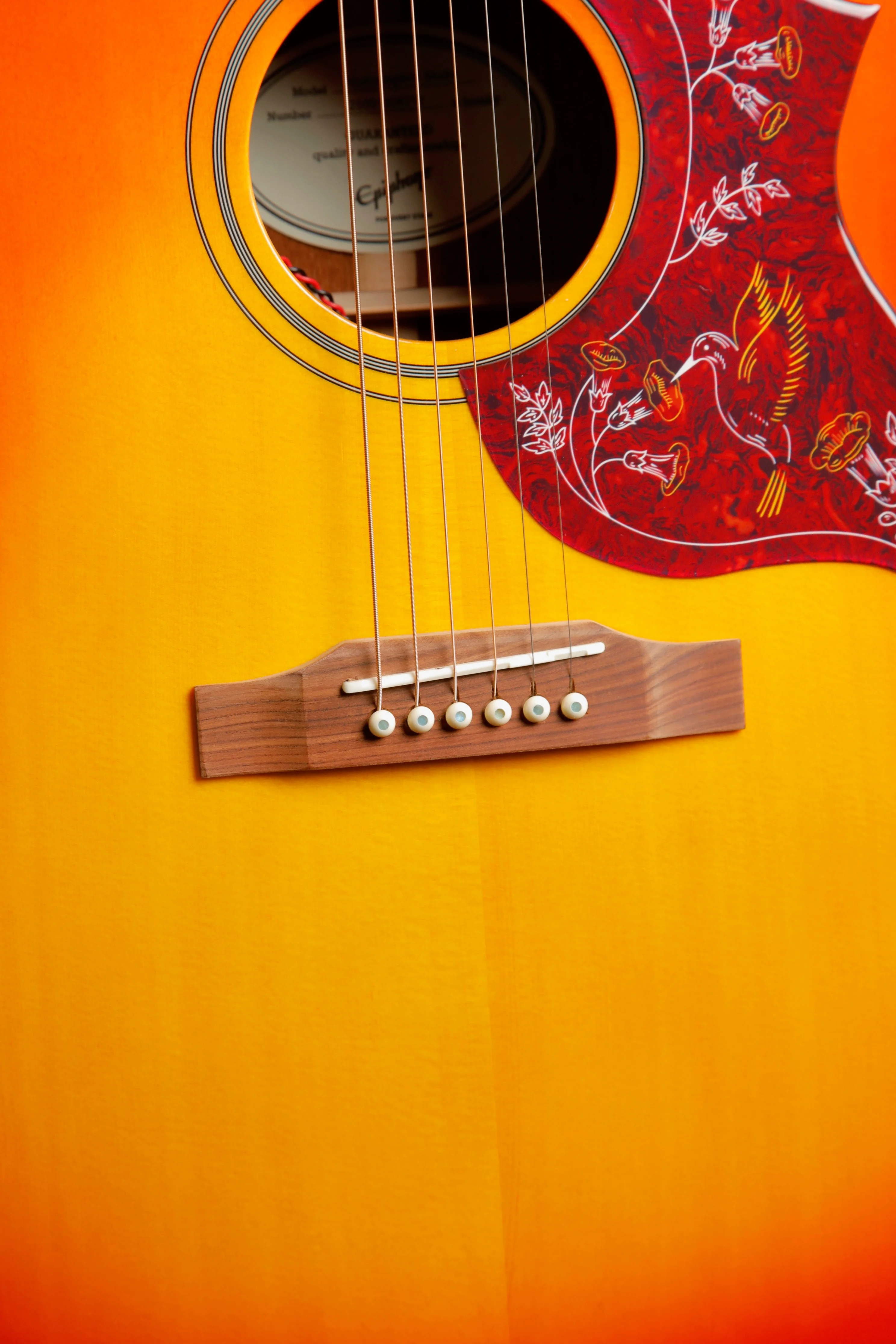Epiphone Hummingbird Studio Faded Cherry Burst Acoustic-Electric Guitar - Image 6