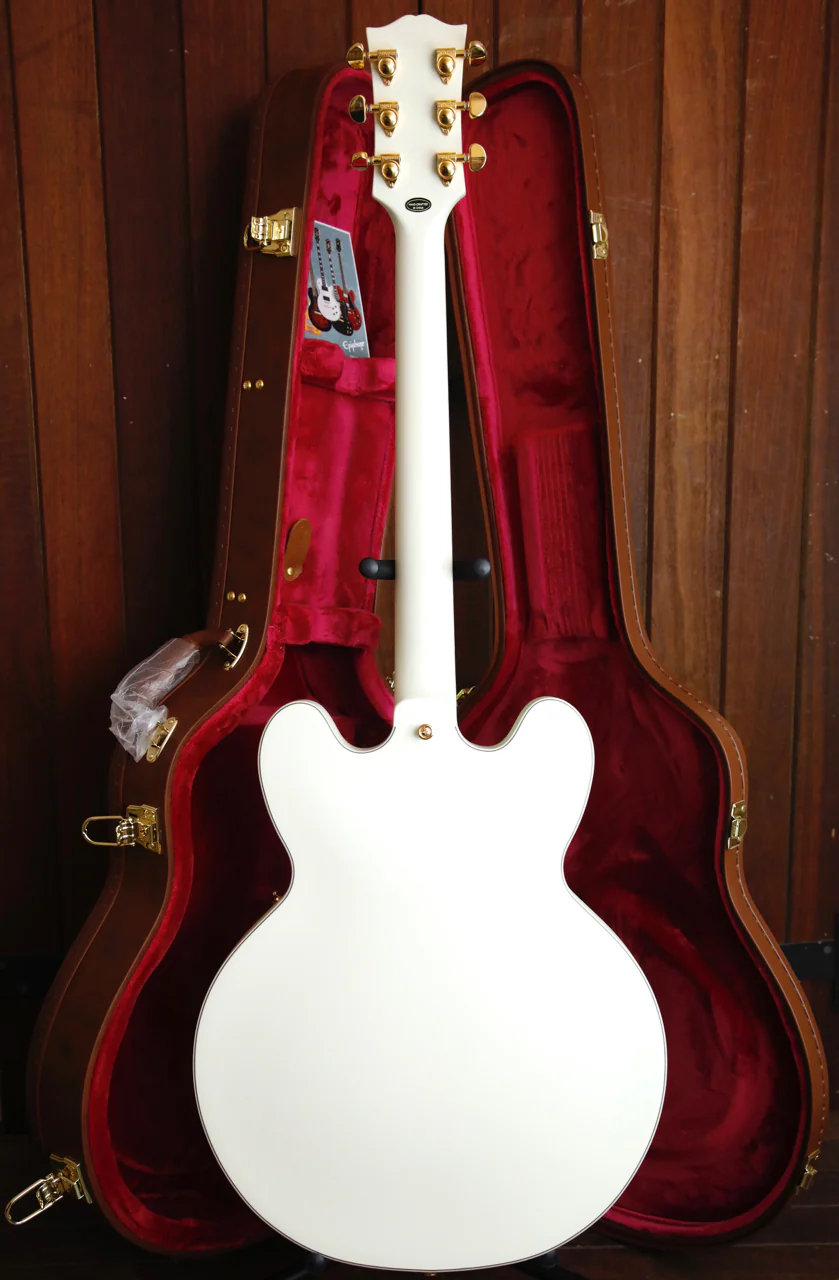 Epiphone Inspired By Gibson 1959 ES-355 Classic White Semi-Hollow Electric Guitar - Image 10