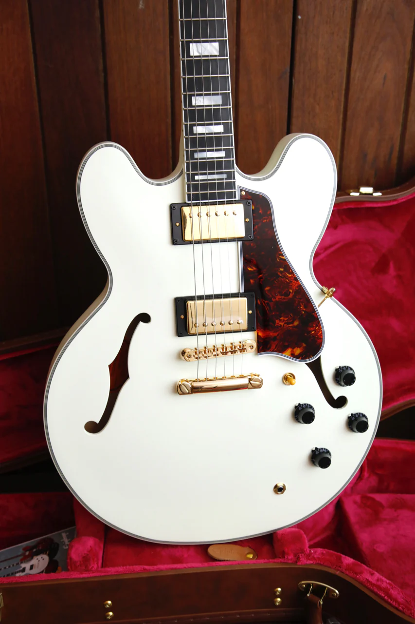 Epiphone Inspired By Gibson 1959 ES-355 Classic White Semi-Hollow Electric Guitar - Image 14