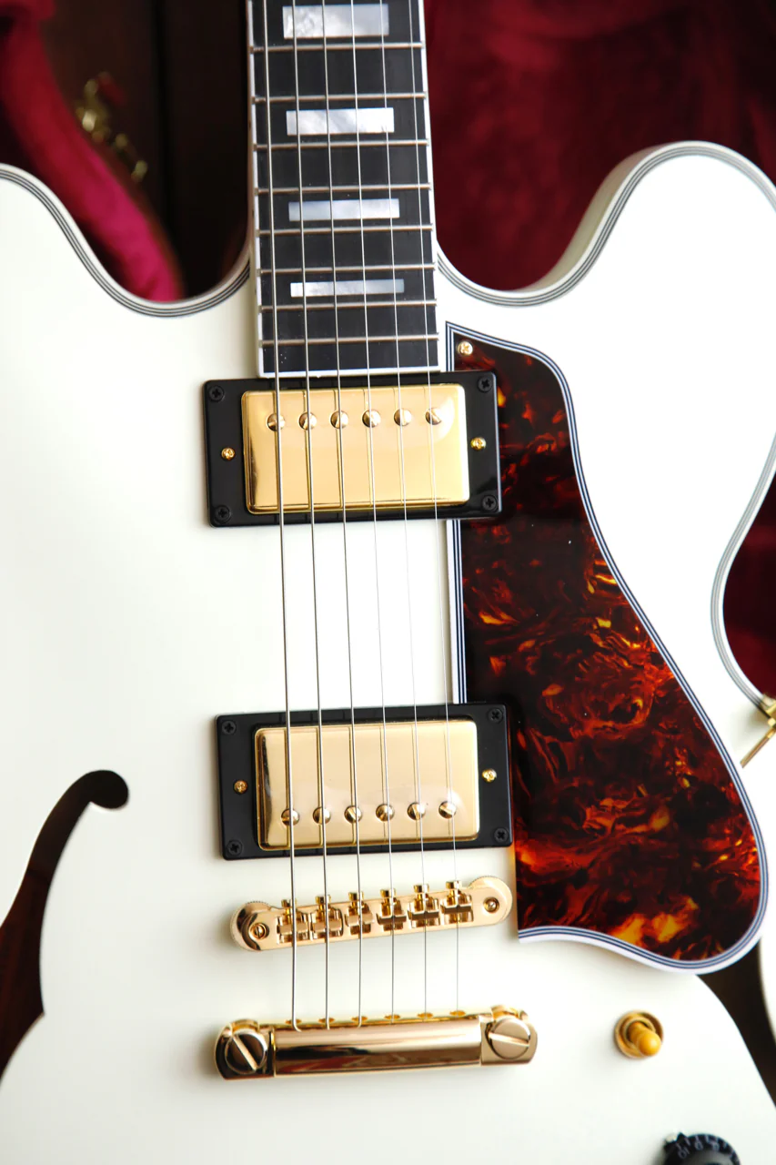 Epiphone Inspired By Gibson 1959 ES-355 Classic White Semi-Hollow Electric Guitar - Image 5