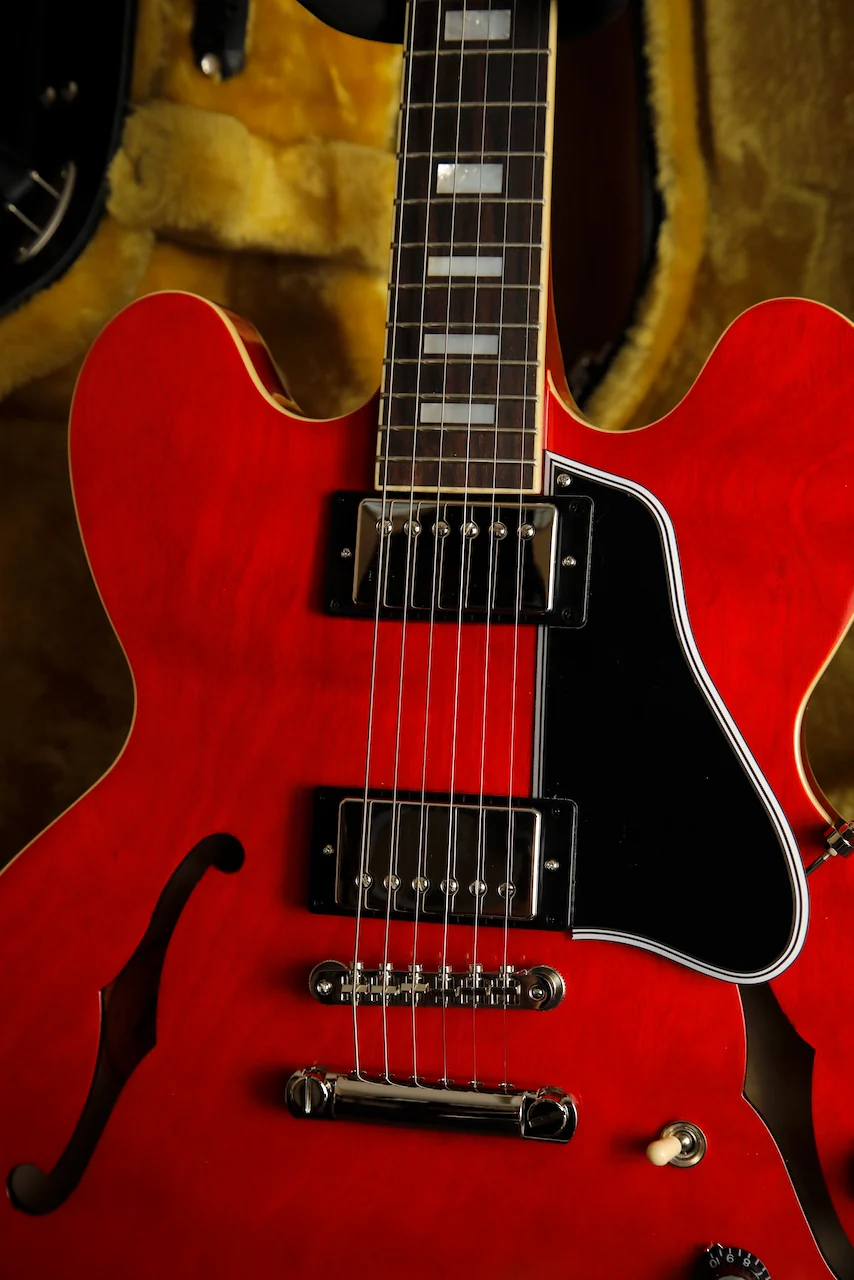 Epiphone Inspired By Gibson 1962 ES-335 Sixties Cherry Electric Guitar - Image 4