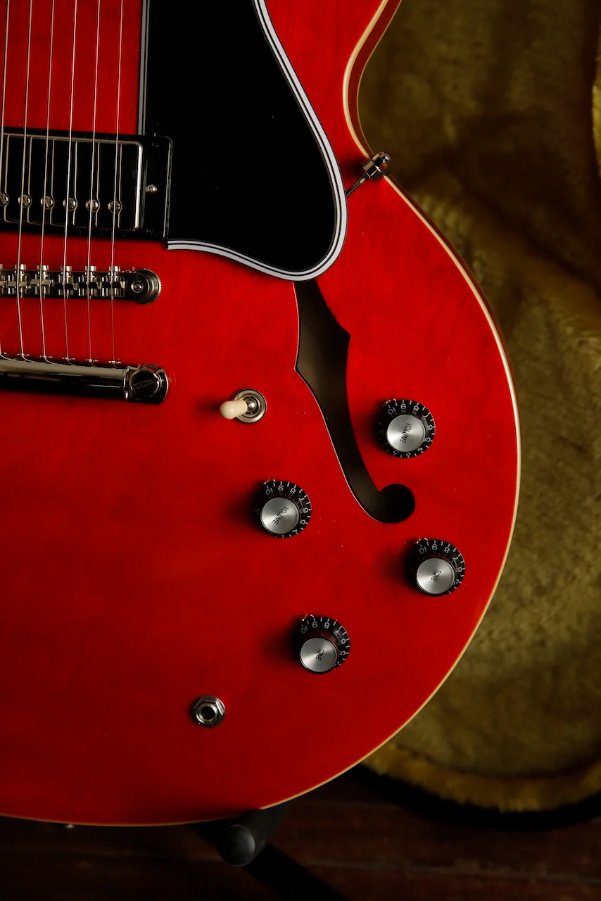 Epiphone Inspired By Gibson 1962 ES-335 Sixties Cherry Electric Guitar - Image 5