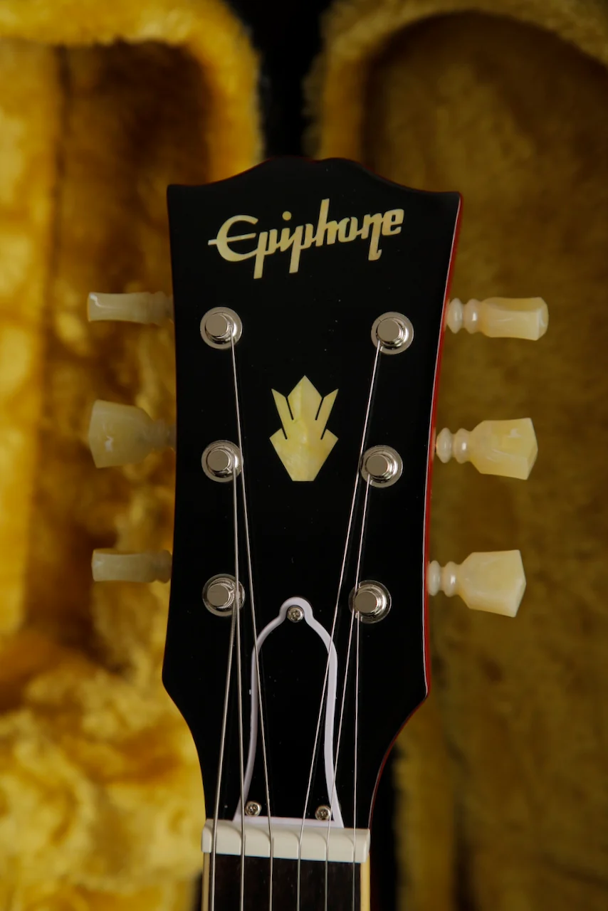 Epiphone Inspired By Gibson 1962 ES-335 Sixties Cherry Electric Guitar - Image 7