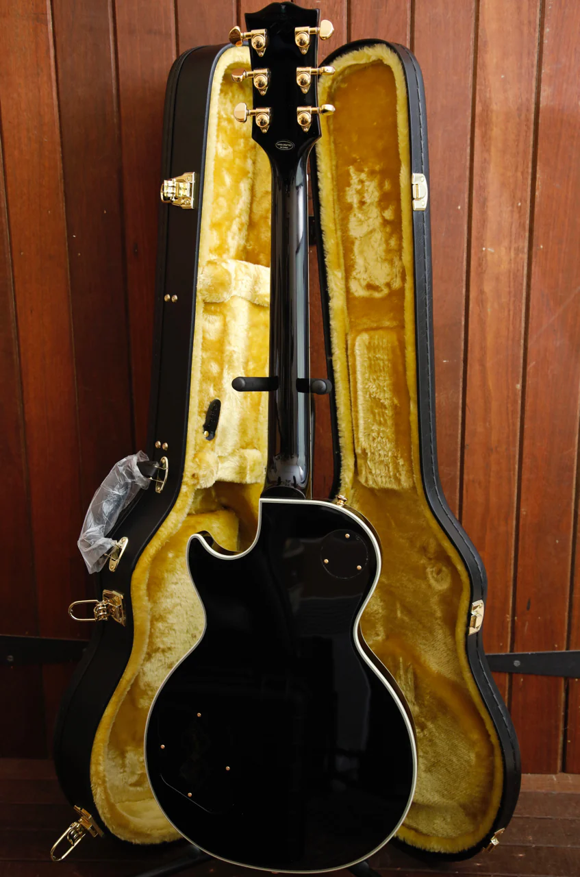 Epiphone Inspired By Gibson Les Paul Custom Ebony w/ Hardshell Case - Image 10