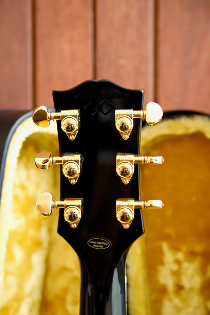 Epiphone Inspired By Gibson Les Paul Custom Ebony w/ Hardshell Case - Image 11