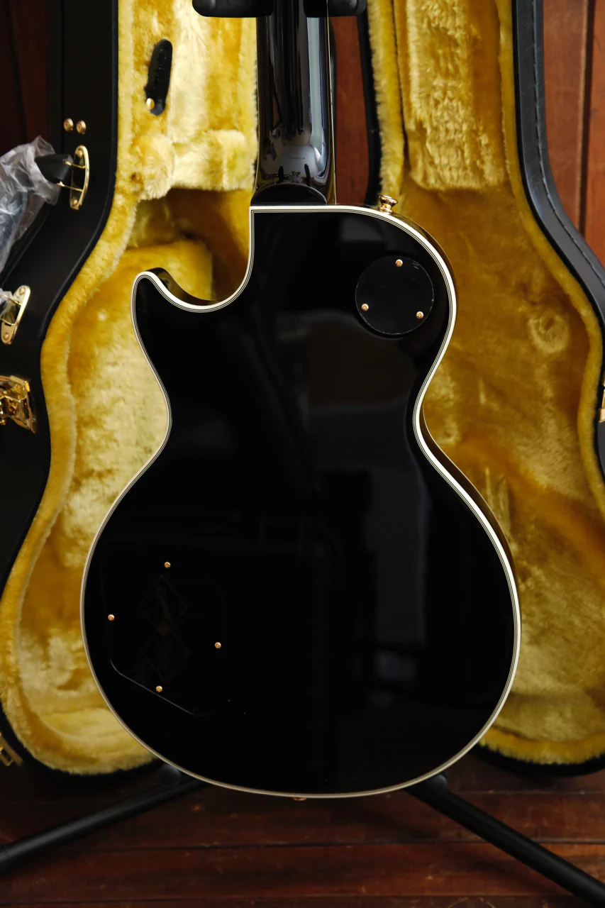 Epiphone Inspired By Gibson Les Paul Custom Ebony w/ Hardshell Case - Image 9