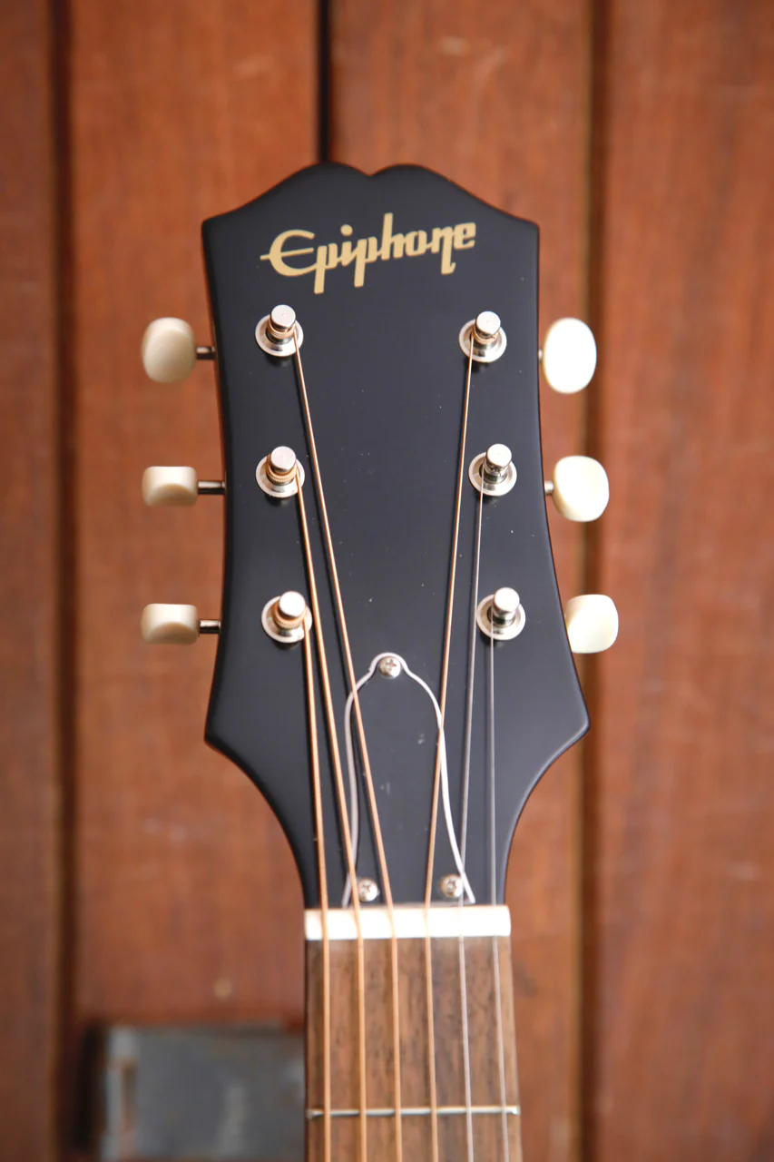 Epiphone J-45 EC Aged Vintage Sunburst Acoustic-Electric Guitar - Image 3
