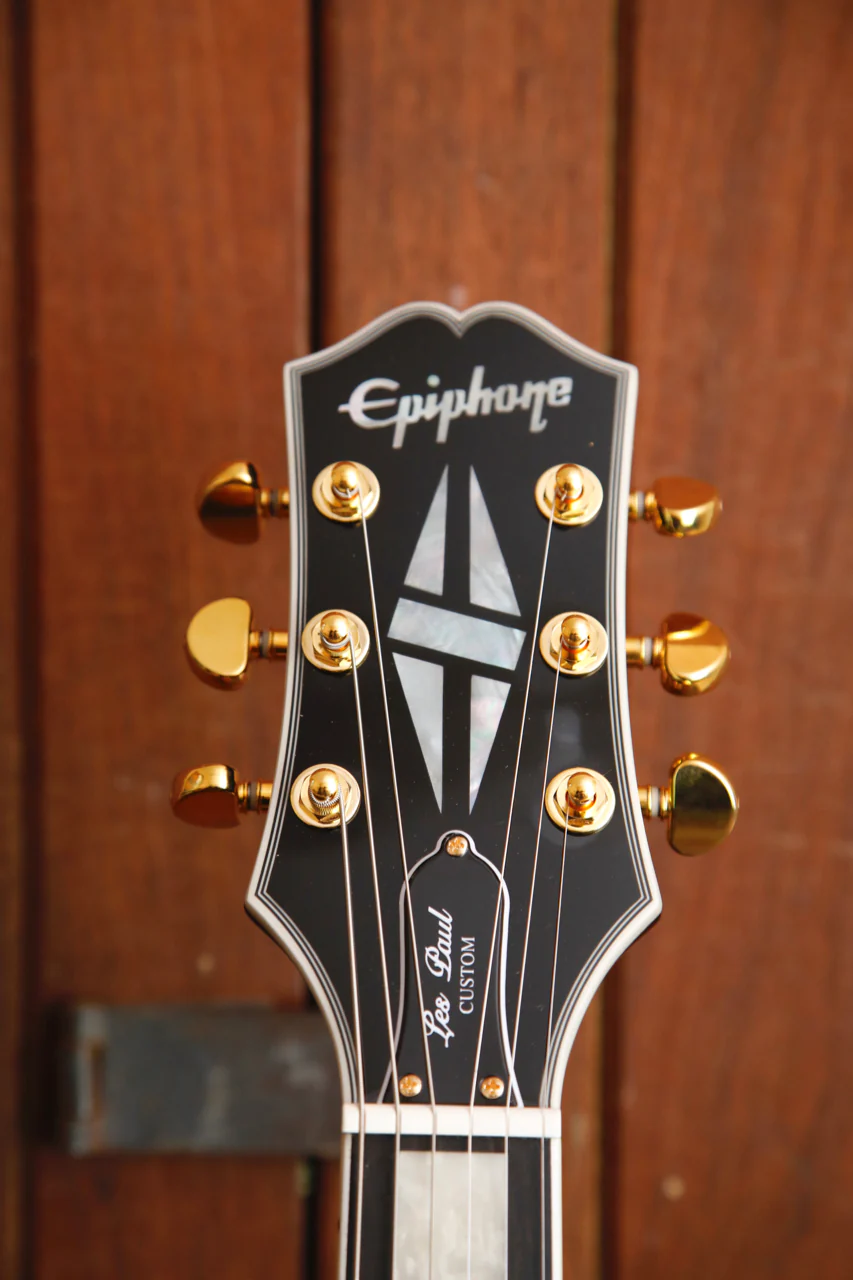 Epiphone Les Paul Custom Ebony Electric Guitar - Image 3