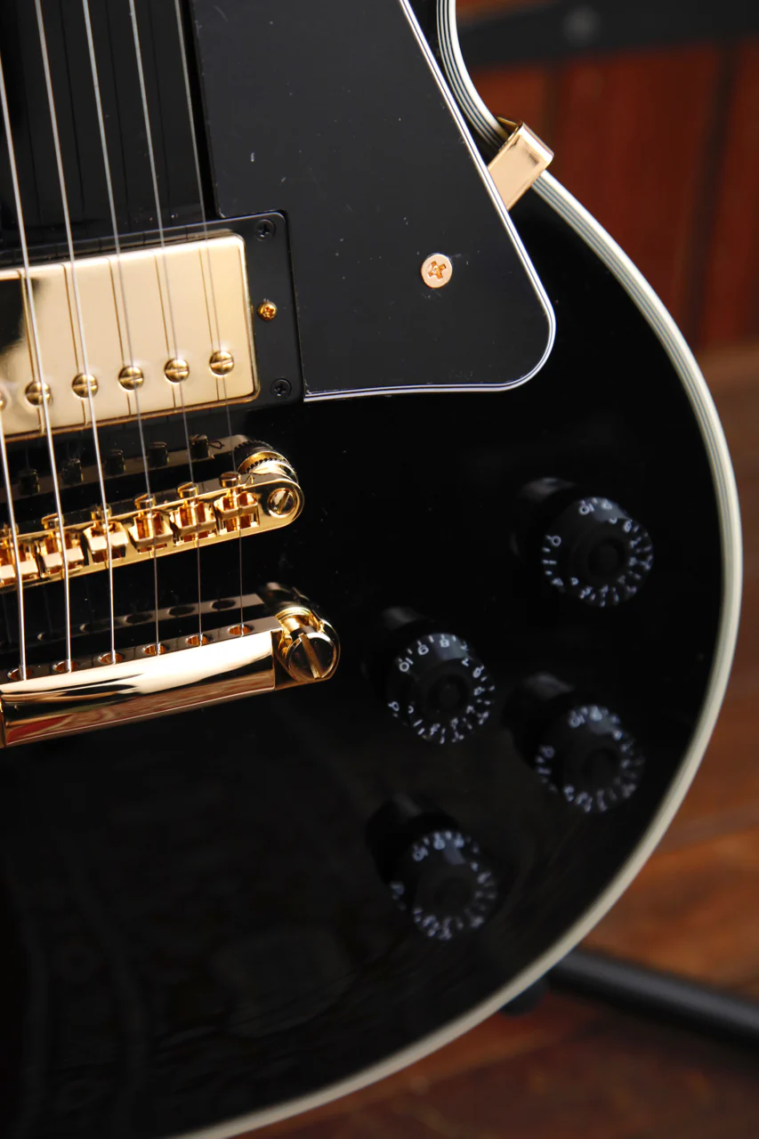 Epiphone Les Paul Custom Ebony Electric Guitar - Image 6