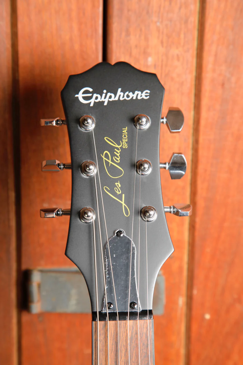 Epiphone Les Paul Special Satin E1 Vintage Worn Ebony Electric Guitar - Image 3