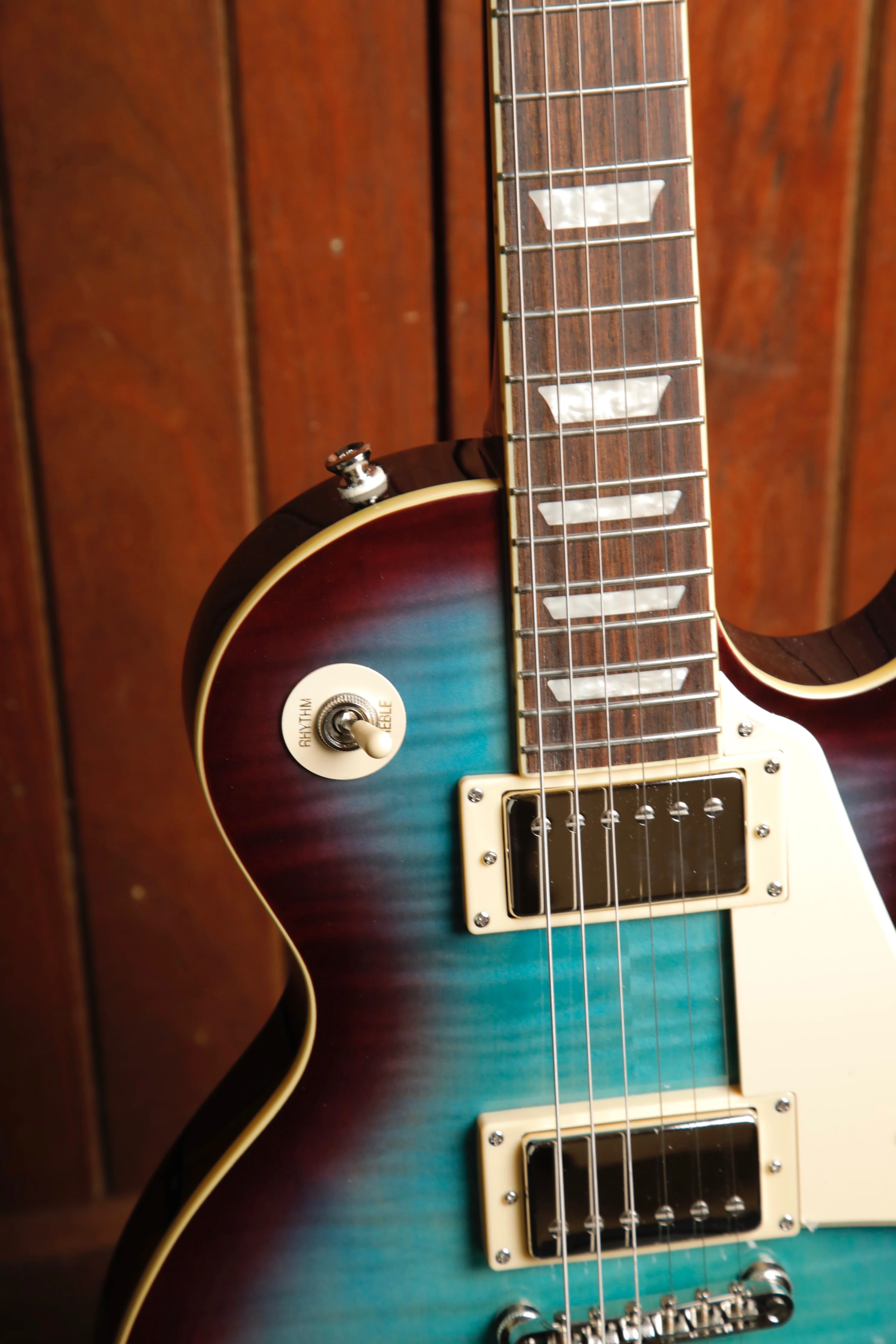 Epiphone Les Paul Standard 60s Figured Blueberry Electric Guitar - Image 5